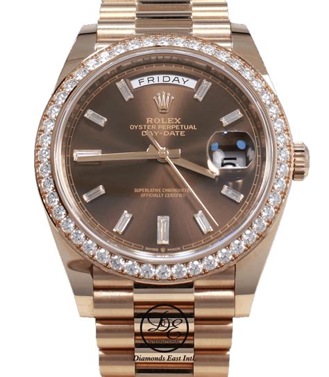 presidebtial rolex|Rolex presidential 40mm diamond bezel.